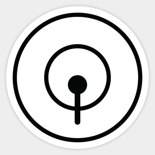 Drum Icon for Electronic Musician Sticker